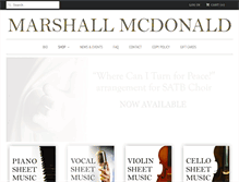 Tablet Screenshot of marshallmcdonaldmusic.com